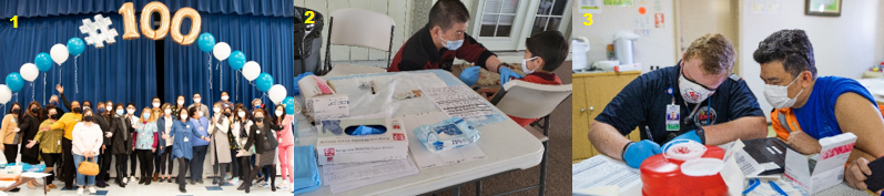 photos at vaccination clinics