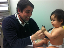 Community Clinics - image of doctor and baby