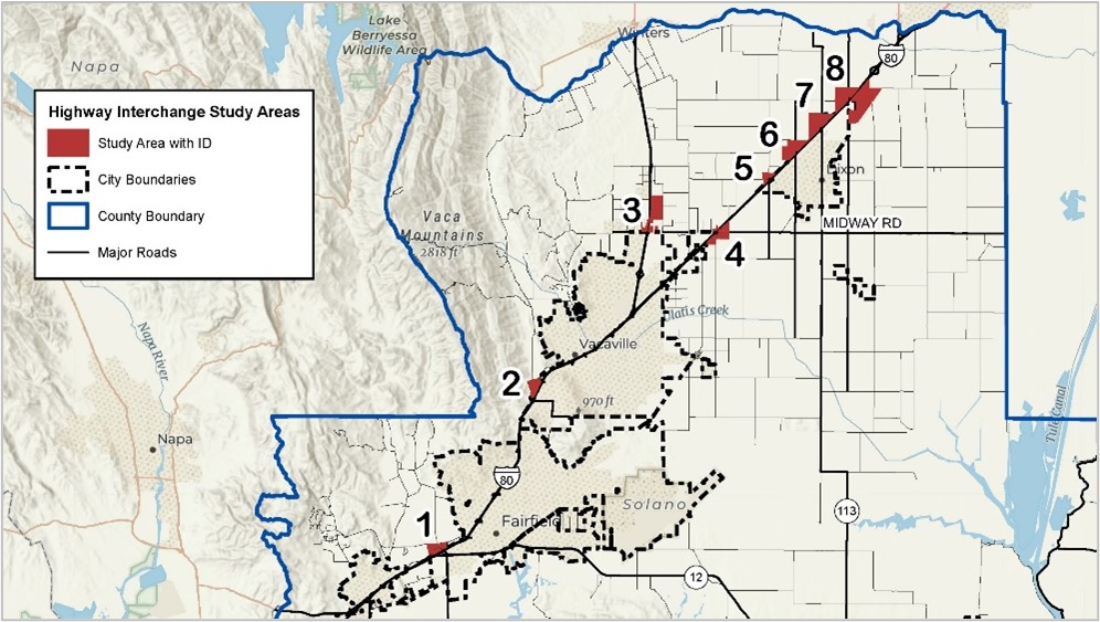 Map of Interchange Study Area